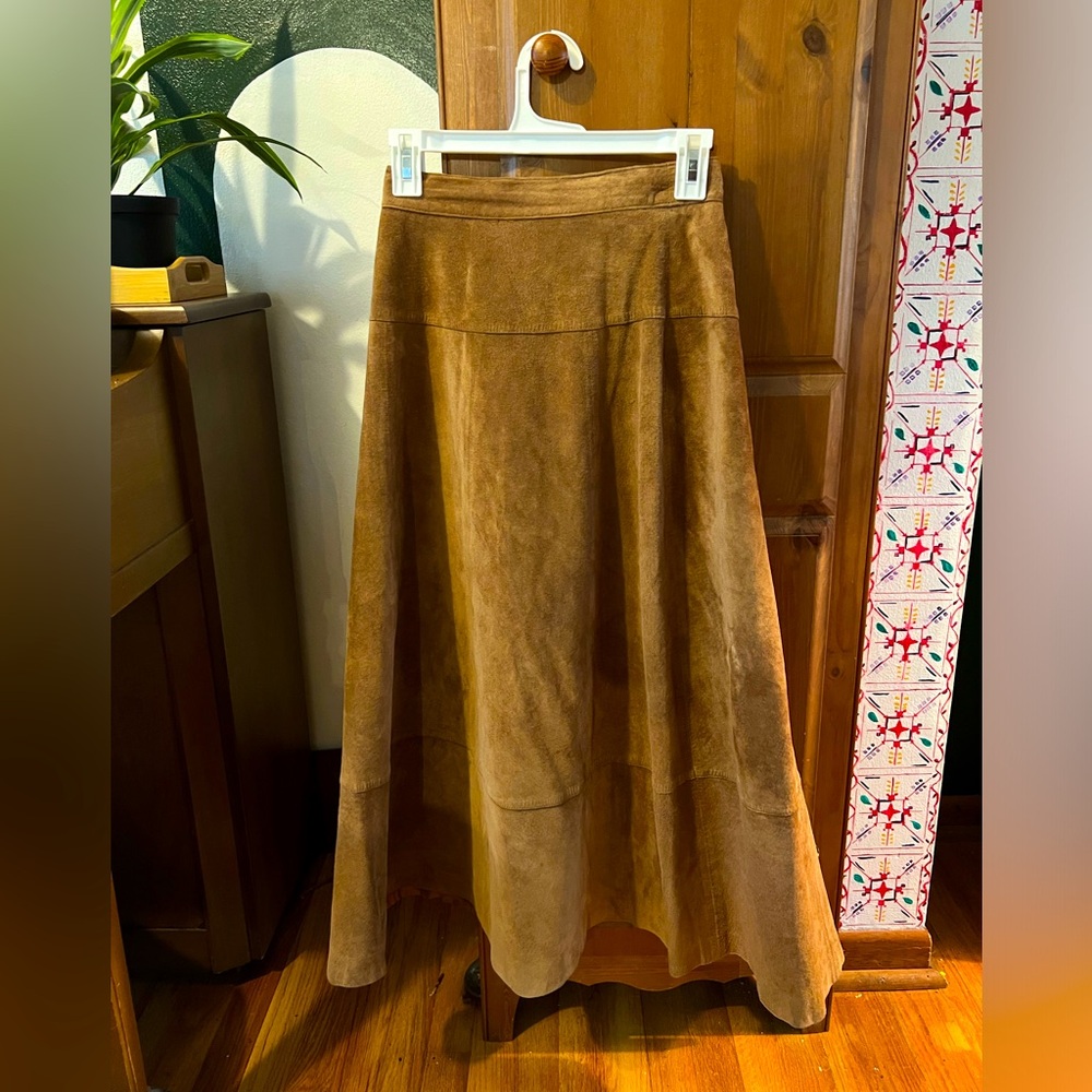 Vintage La Vogue 100% Real Leather Skirt